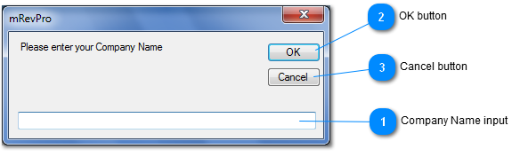 mRevPro Company Name Input