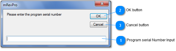mRevPro Program Serial Number Input