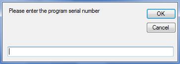 1. Program serial Number Input