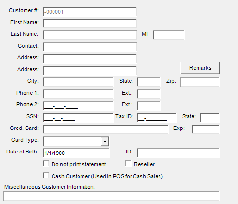 5. Customer Area