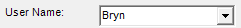 1. User Name Dropdown Field