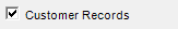 10. Customer Records checkbox