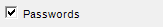 17. Passwords checkbox