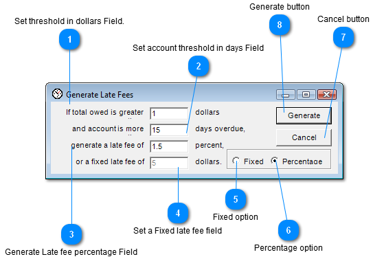 Generate Late Fees