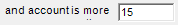 2. Set account threshold in days Field