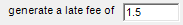 3. Generate Late fee percentage Field