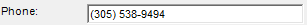 8. Phone number Field