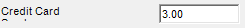2. Credit Card Surcharge Field
