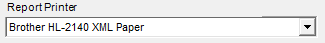 6. Report Printer Drop down Field
