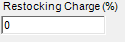 6. Restocking Charge Field