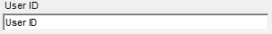3. User ID Entry field