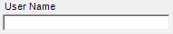 4. User Name Entry field