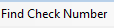 3. Find Check Number 