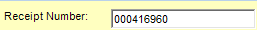 1. Receipt Number Field