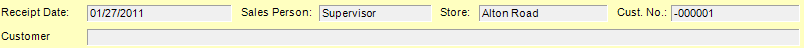 3. Receipt Information Display