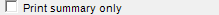 9. Print summary only checkbox