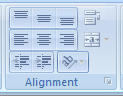 12. Alignment toolbar
