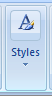 16. Styles toolbar