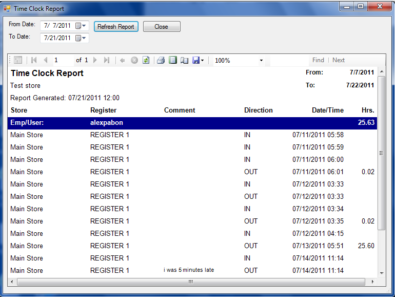5. Report