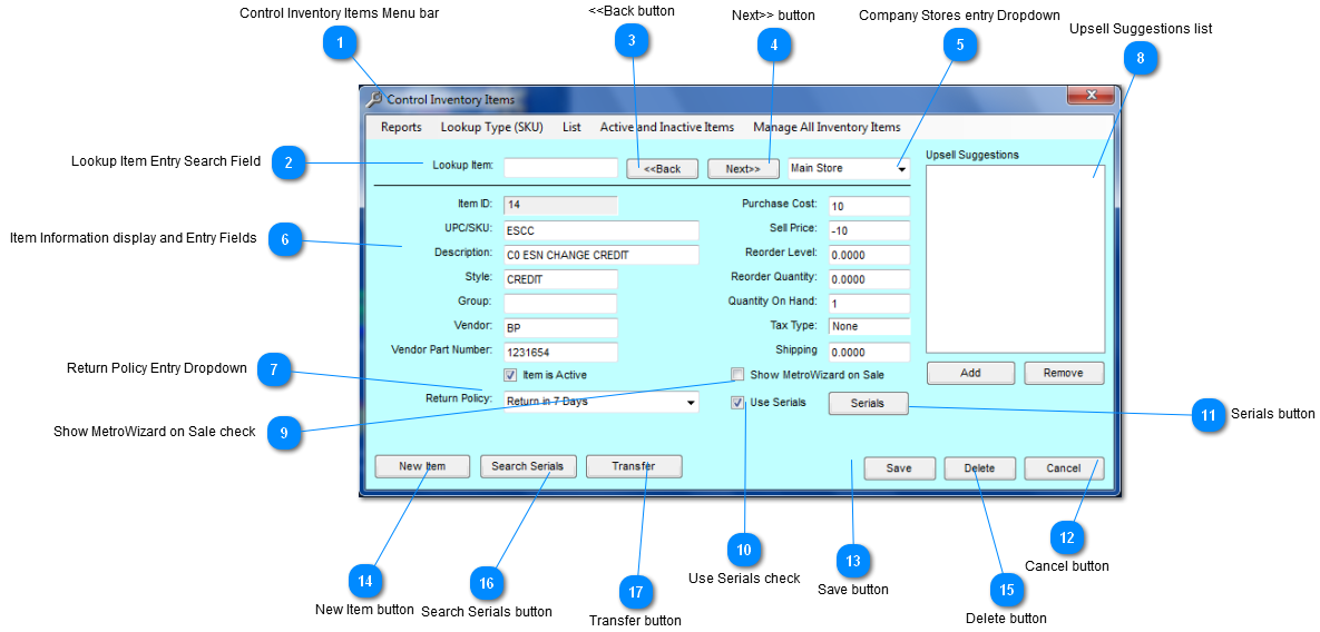 Manage Inventory