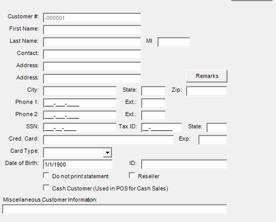 5. Customers Area