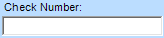 22. Check Number Entry Field