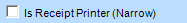 28. Is Receipt Printer (Narrow) check