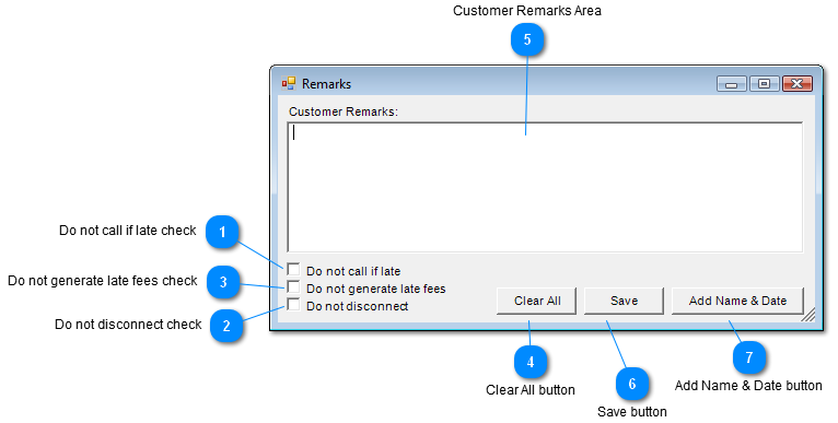 Remarks window